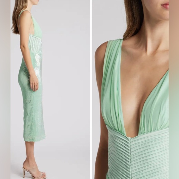 House of CB Thala Corset Bodice Sequin Cocktail Dress - Picture 8 of 12